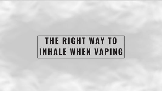 The Right Way to Inhale When Vaping