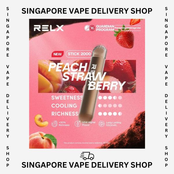 Relx_stick_2000_puffs_peach_Strawberry_(singapore_vape_shop)